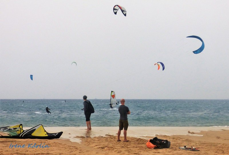 solvarm's tweet photo. Plötsligt vimlade himlen av segel från de kitsurfande folket, vi hade nått Los Lances strand i Tarifa, Atlanten. @reseguiden_se #kitsurfing #vindsurfing #beach #tarifa #andalusien https://t.co/909OFuL9cZ #andalusien #spain #travel #resamedherbert https://t.co/8zyj6EuM9f