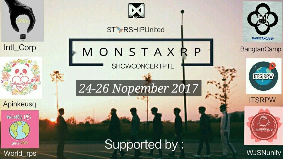 CosmicGirls_RPS's tweet photo. 🚨🚨[EVENT]🚨🚨

HO! HELLO WE ARE @MONSTAXRP  ! Let's Join Us on MXRP SHOWCONCERT RPTL #MXTHECODERPTL and MXRP FANSIGN  at 24-26 Nopember 2017 in Your TimeLine!

DON'T MISS IT https://t.co/BtmbV9fRyA