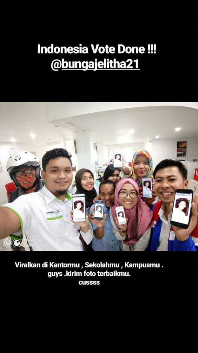 Yukk bantu Vote Bunga Jelitha via tweet &amp; retweet hastag #MissUniverse #Indonesia, Semoga Bunga bisa bawa crown MU 2017 untuk Indonesia.