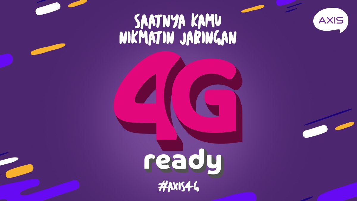 AXISgsm's tweet photo. Guuuys, AXIS kamu udah 4G belum? Jangan mau ketinggalan, karena #AXIS4G udah bisa kamu nikmatin di banyak daerah di Indonesia. 
Yuk cek lokasi yang udah terjangkau 4G di https://t.co/MAOUGwTfzH dan kalau belum upgrade, buruan upgrade! https://t.co/rFei7gdV2Q