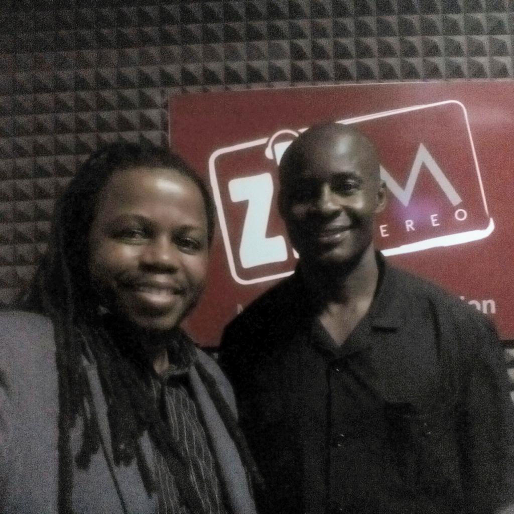 With @tembamliswa after the @ZiFMStereo show, the first one a few hours after #MugabeResigns happened #Zimbabwe