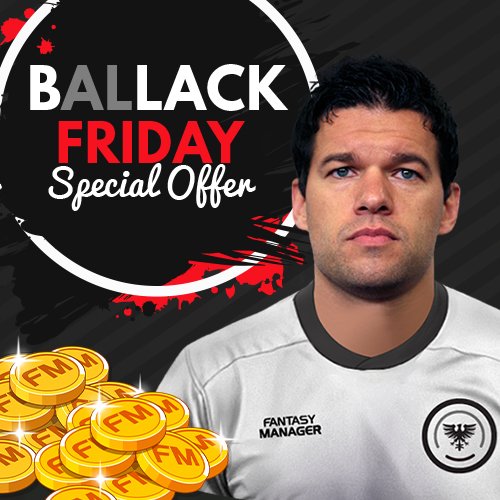 In addition to the Superleague, we're presenting to you #BallackFriday!!

Just for two days, get this German football legend in a special offer.