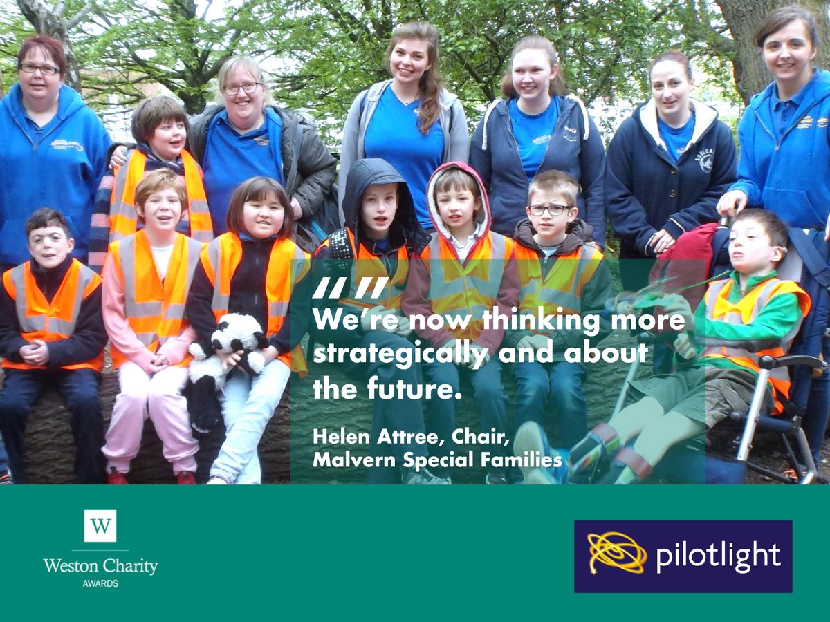 Through working with the Pilotlighters, @MalvernFamilies gained clarity on its ambitions for the future. Could you be a winner? Apps now open for the #WestonCharityAwards! bit.ly/2AWF5ol #MondayMotivation