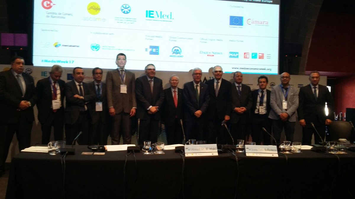 TGNAjuntament's tweet photo. Ahir els #JocsMediterranis van rebre un premi durant la gala d'@ascameorg, @cambrabcn, @UfMSecretariat i @IEMed_, a #MedaWeek2017.
➡ Aquest matí @pfballesteros ha presentat els Jocs a la inauguració de l'11a Setmana Mediterrània de Líders Econòmics.
ℹ https://t.co/oASwqrAyMz https://t.co/3OpeHTQa6V