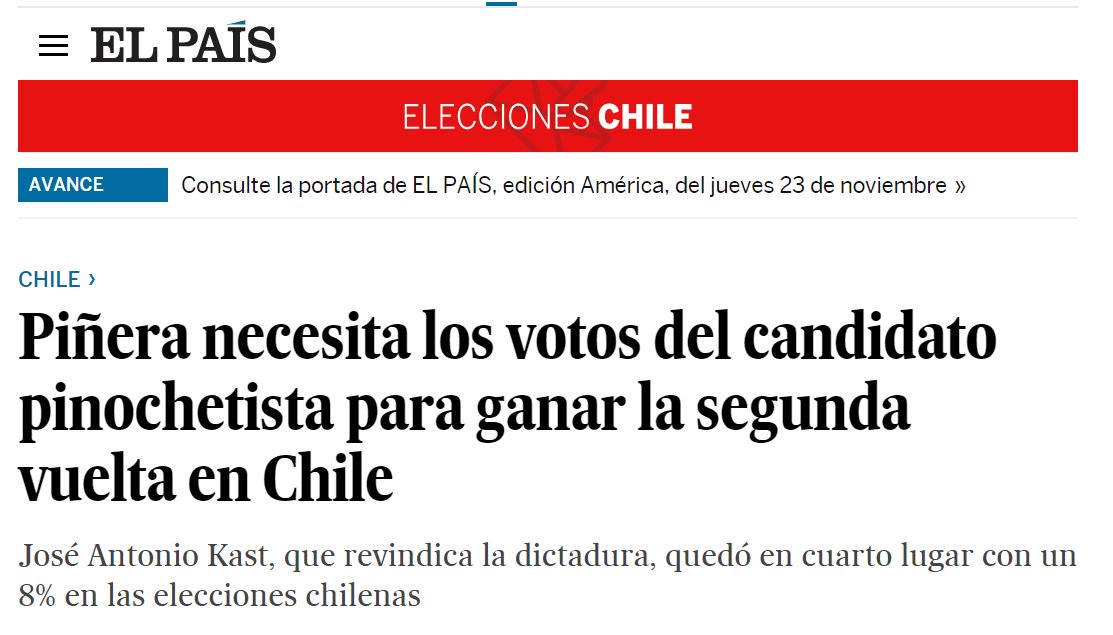 gransopi's tweet photo. Kast, el candidato pinochetista, entrega su apoyo a Piñera, esto aquí en Chile se ve normal, pero para el resto del mundo no... https://t.co/cX2M61og2r