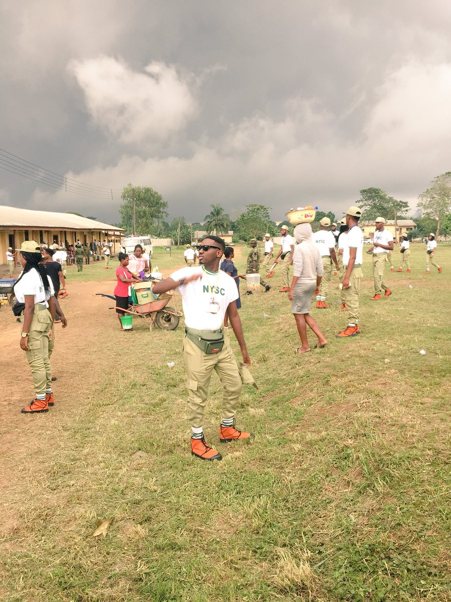 Day 2. Entry 4:This is the first & last time you will see a photo of me in NYSC gear. Photo credit:  @TheOgenna