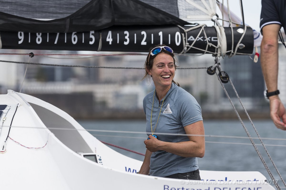 #TJV2017 Bertrand Delesne 💬"Fallait pas mollir, ne rien lâcher. Je suis content de notre place parce qu’on a donné beaucoup. C’est pas le podium, mais pour y être, il fallait sortir avec 80 milles d’avance au Pot au noir avec notre bateau. On a fait un bon duo c’était chouette."