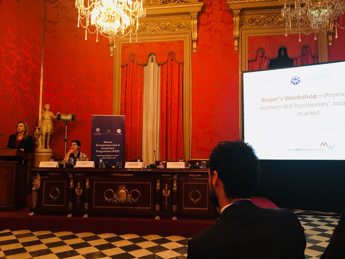 Burcu_Tuncer's tweet photo. Monica Carco #MedaWeek2017 opening the Buyer’s Workshop for #access2market https://t.co/VrMfpRKHzW