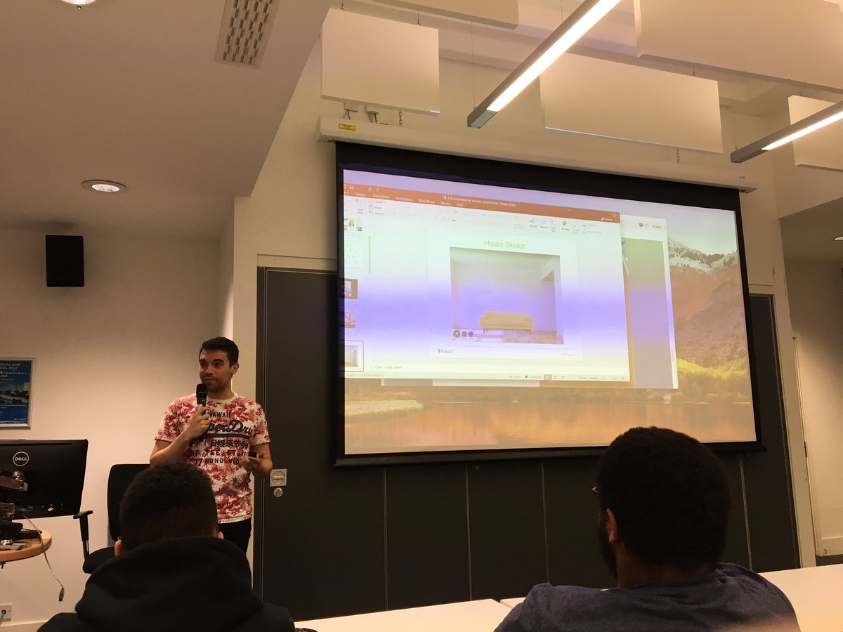 TheEntSoc's tweet photo. Maintaining their work culture was a key challenge for @houzz when they expanded into international markets - and grew from a start up into an established company #TES #lifetalks https://t.co/79GX2N13vf