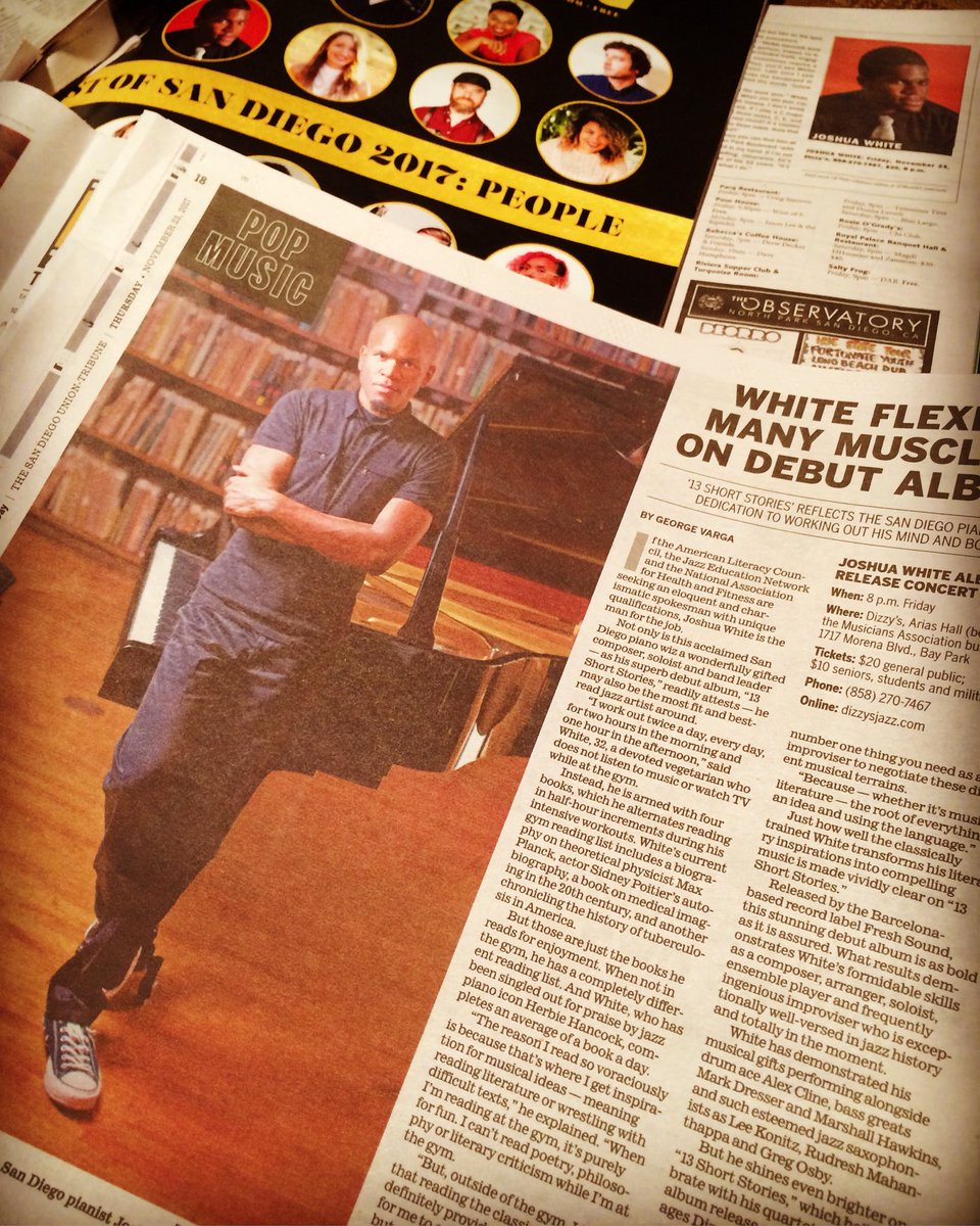 jwNewMusic's tweet image. ...props to the #UnionTribune (((out today!!!))), #CityBeat, and #SanDiegoReader for showing much love this week!!!

13 SHORT STORIES -
Friday @ Dizzy’s!!!