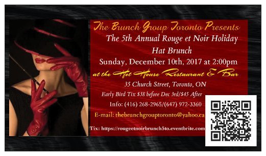 FabChic_MzAllen's tweet photo. Limited Early bird tickets are available now for #HatBrunchTO Group's 5th Annual #RougeetNoirBrunchTO, Sun Dec 10 in #Toronto!
Get your fanciest #red or #black #hat or #fascinator and join in on the city's premiere #brunch event! Tix/info https://t.co/CgjIRHUSB5 #proceedstoyouth https://t.co/37245rld11