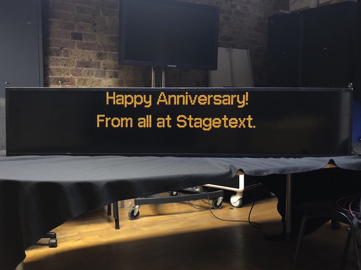 twifififi's tweet photo. Fantastic to be with @HearHereNetwork after a brilliant first year. On behalf of my colleagues @Stagetext https://t.co/taqX7owJnj