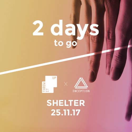 2 days left, 3 for 2 tickets on RA: residentadvisor.net/events/1023357

#london #shelter #throwitup #kimroman #dj #house #techno