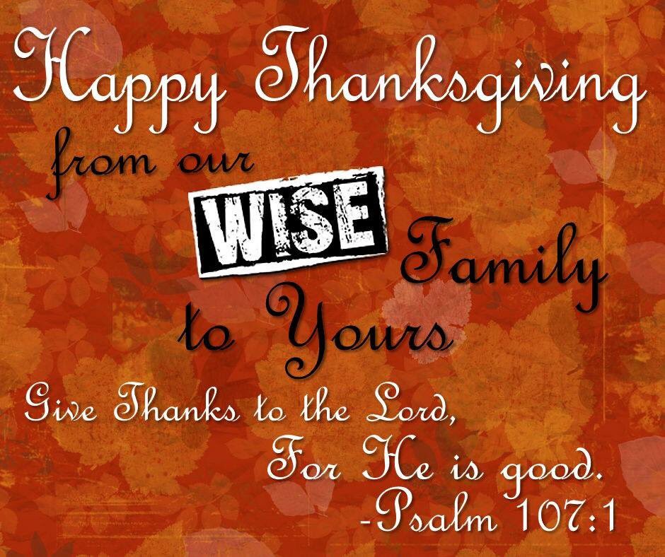 Happy Thanksgiving from our family to yours! #happythanksgiving #givethanks #thelordisgood #wise #wiseoutdoorpower #turkeyday