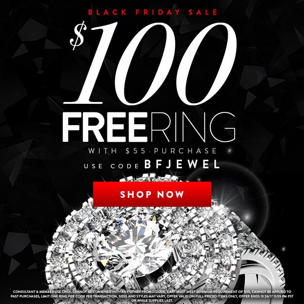GOBBLE. THIS. UP. Black Friday starts now! FREE $100 ring with $55 purchase.

ow.ly/4r7G30gMnp3