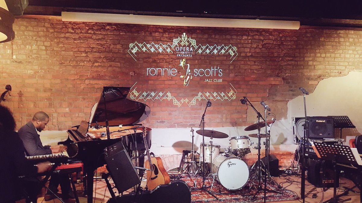 Fed, happy, and ready to tear up Ronnie Scott's tonight!