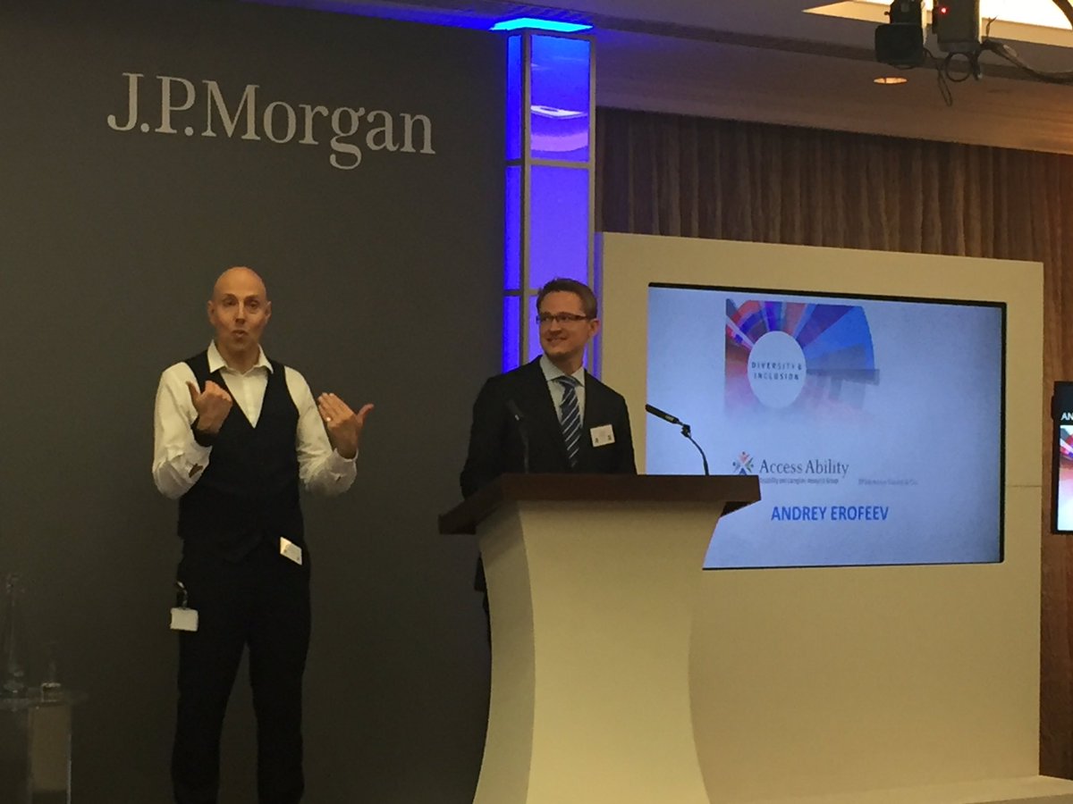 Delighted to hear from Andrey Erofeev of <a href="/jpmorgan/">J.P. Morgan</a> on his #hearingloss story #personalinsights #authentic #inspirational