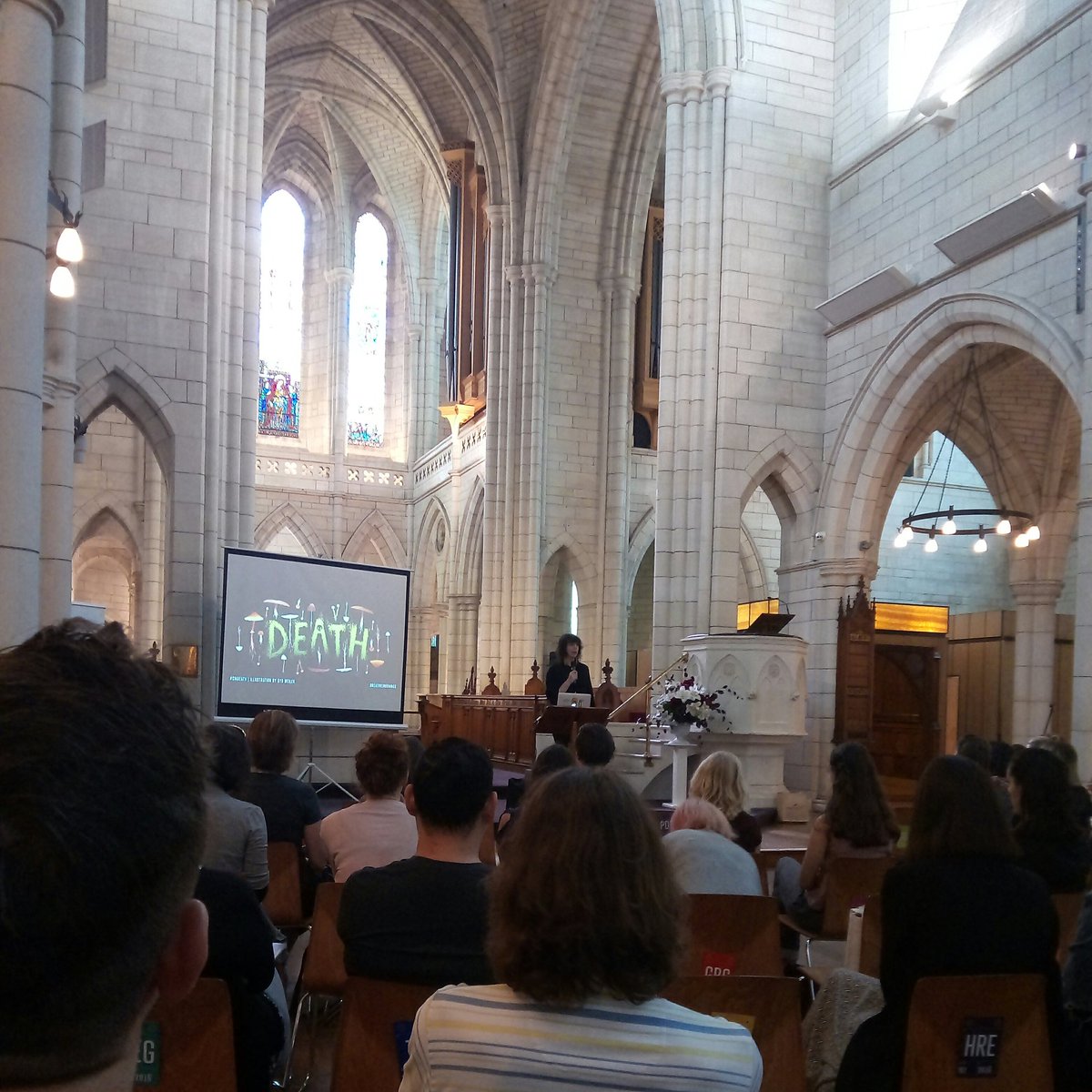 liminalexplorer's tweet photo. Conversations with @Domglamuzina are a matter of life and death #cmakl . (Gorgeous curation decision to host the death+architecture talk at st matthew-in-the-city) https://t.co/iIlw1C06lR