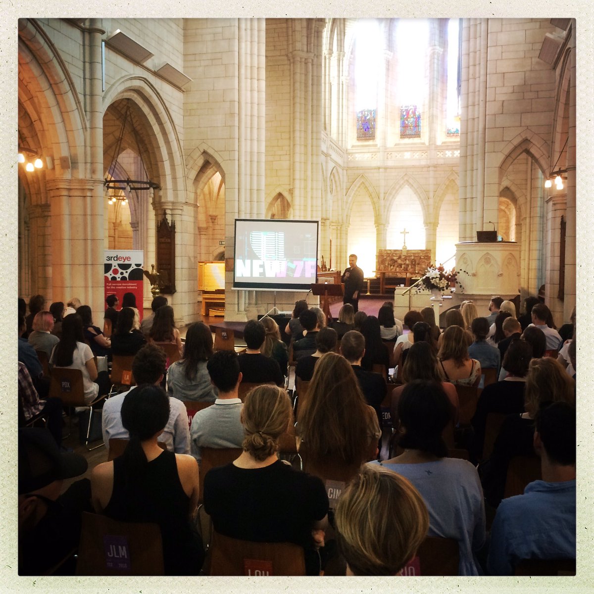 BobaMBaluchova's tweet photo. #CreativeMornings talk with the architect #DomGlamuzina on architecture, critical thinking & death in #ourAkl @StMatthewsNZ. #cmDeath #cmAkl https://t.co/HiRZZRwQtH
