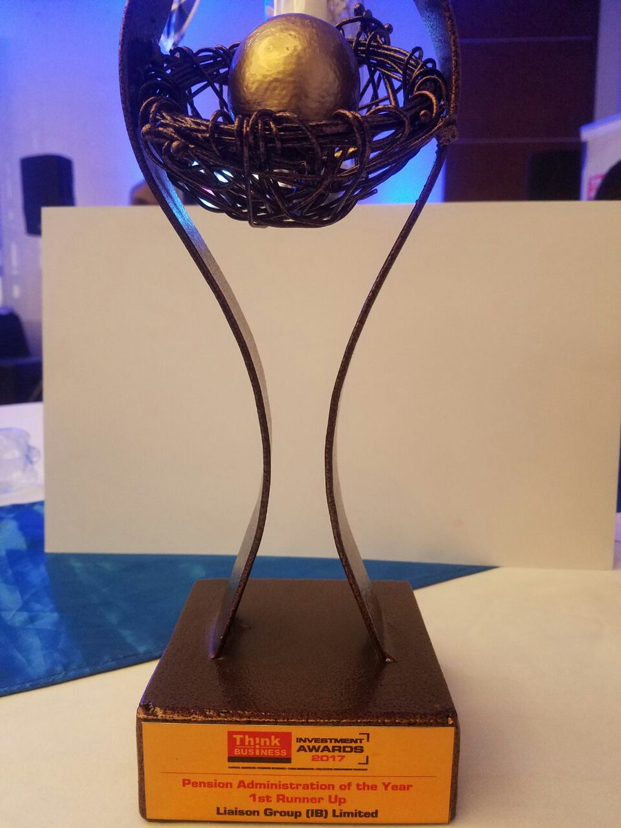 LiaisonGroup's tweet photo. The #PensionAdministratorOfTheYear  Award goes to @LiaisonGroup #Investmentawards2017 https://t.co/bJDd1JPzvw