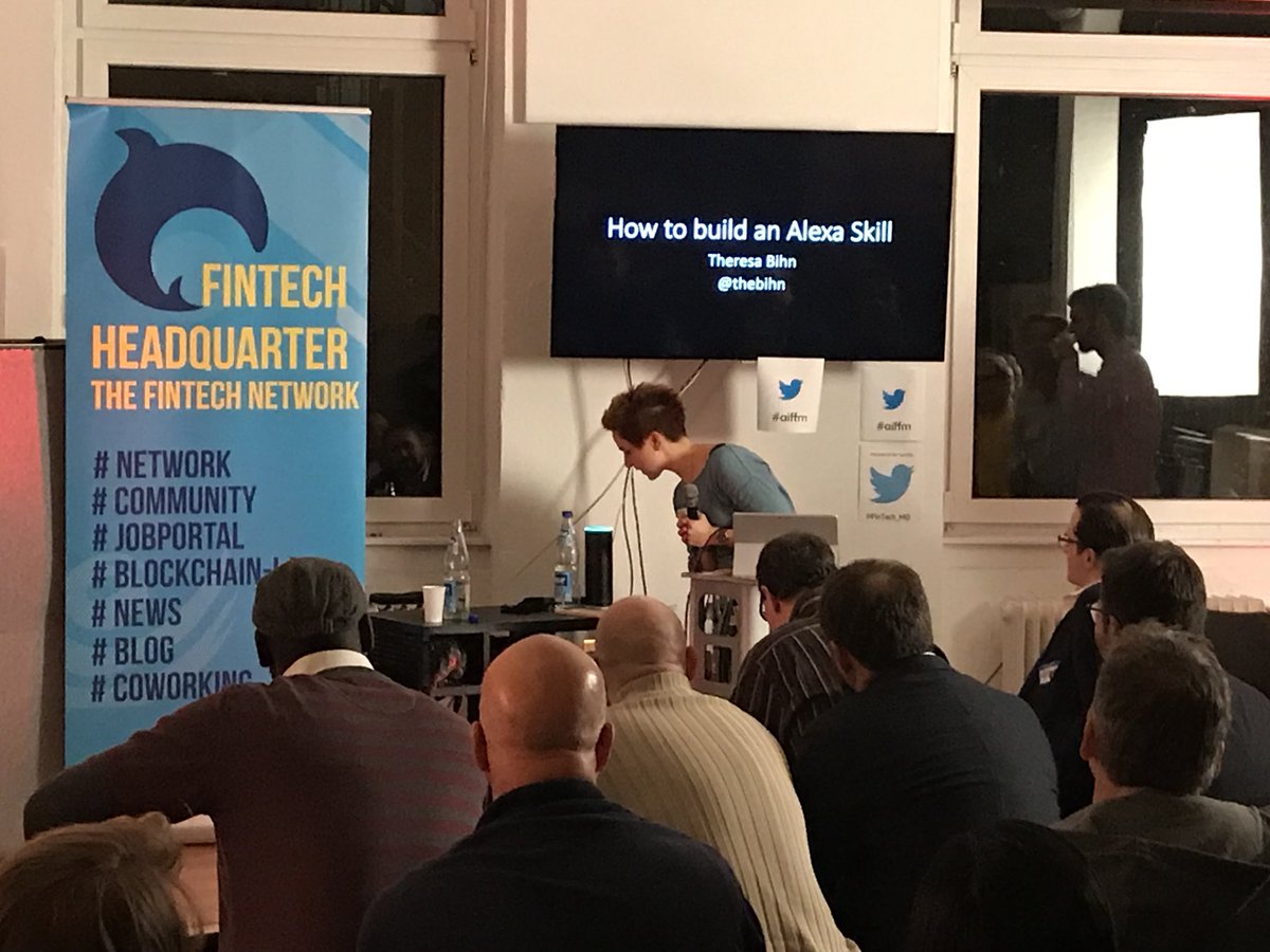 .@thebihn from <a href="/KfW/">KfW Bankengruppe</a> will show us how to build an #alexa skill #aiffm
