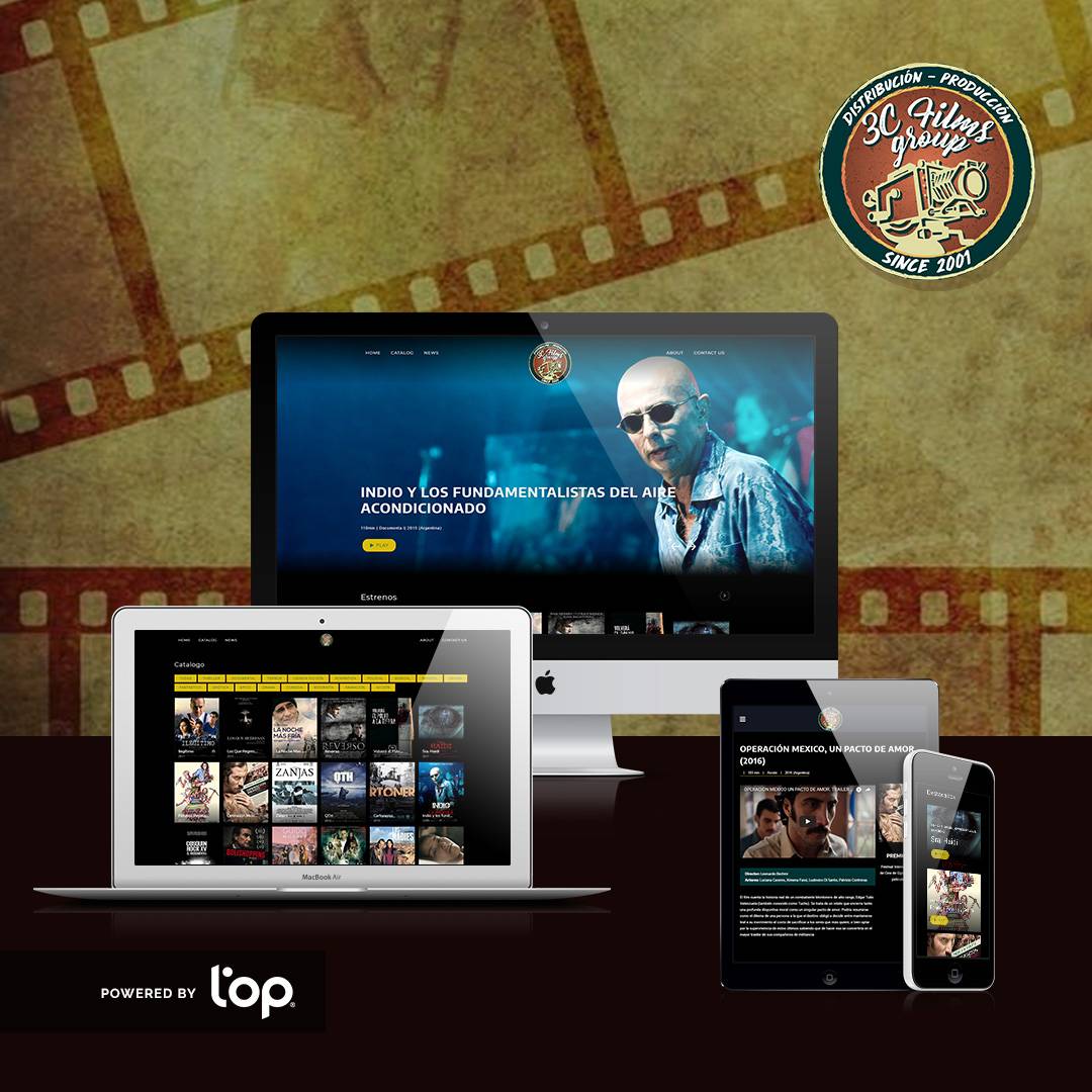 ▶ Diseño y desarrollo de Web Site ☰ 3C Films Group - Productora de Cine ➡ 3cfilmsgroup.com.ar 👏