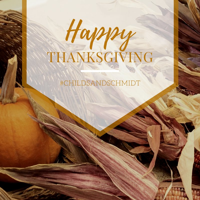 Childs_Schmidt's tweet photo. Have a fabulous Thanksgiving from the #ChildsandSchmidt team. ✨🍗✨ https://t.co/KkxxnJNoz5