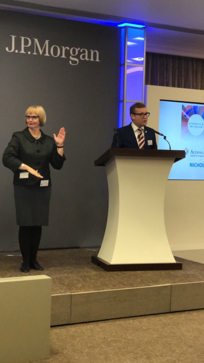 <a href="/HearHereNetwork/">HearHere Network</a> 1st Anniversary live <a href="/jpmorgan/">J.P. Morgan</a> allowing professionals with #hearingloss to come together and share their experiences. #hearingaids #harleysthearing #networking