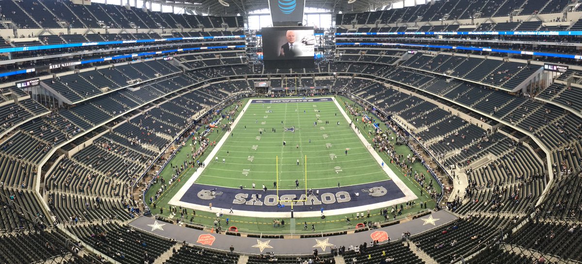 GunbyProduction's tweet image. Cowboys vs Chargers pre game build up. Great Stadium.
