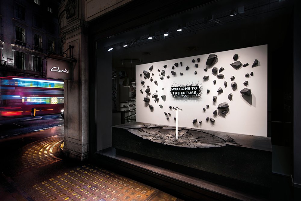 VM &amp; DISPLAY AWARDS: <a href="/retailfocus/">Retail Focus</a> Readers’ Choice Award.
The winner of the 2017 Retail Focus Readers’ Choice Award is <a href="/clarksshoes/">Clarks Shoes</a> in collaboration with <a href="/HarlequinLondon/">Harlequin Design</a> #VMDA2017