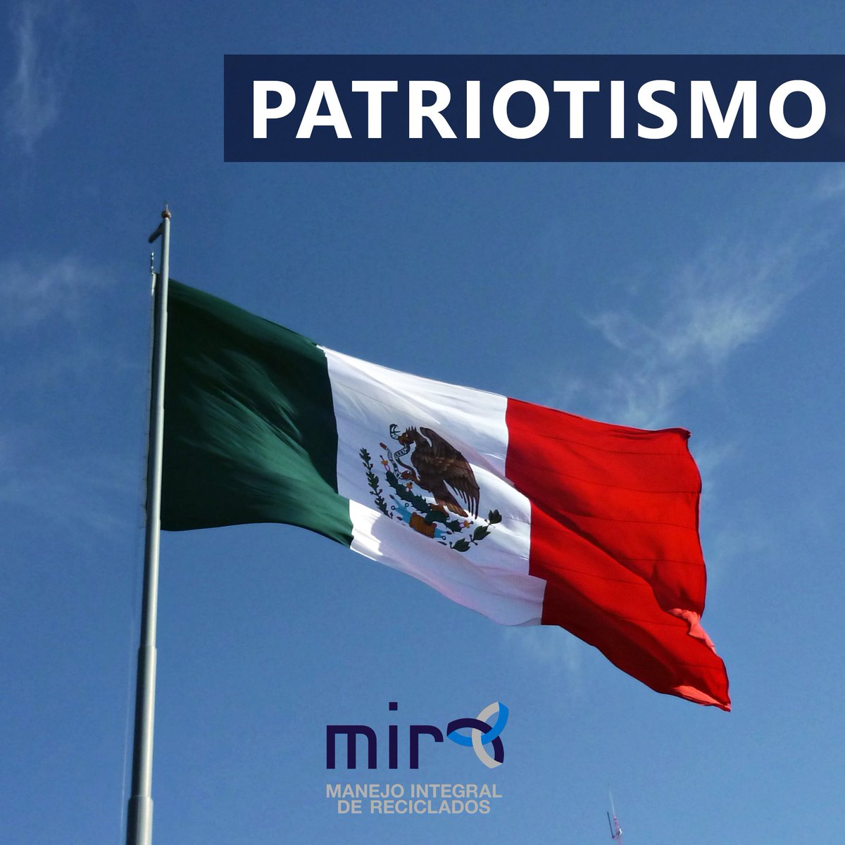 MIReciclados's tweet photo. Patriotismo es el valor que procura cultivar el respeto y amor que debemos a la patria, mediante nuestro trabajo honesto y la contribución personal al bienestar común. 
#ValoresMIR #MIReciclados #Reynosa #UnidosPorReynosa #CiudadVictoria #Tamaulipas https://t.co/qti3lMAfNQ