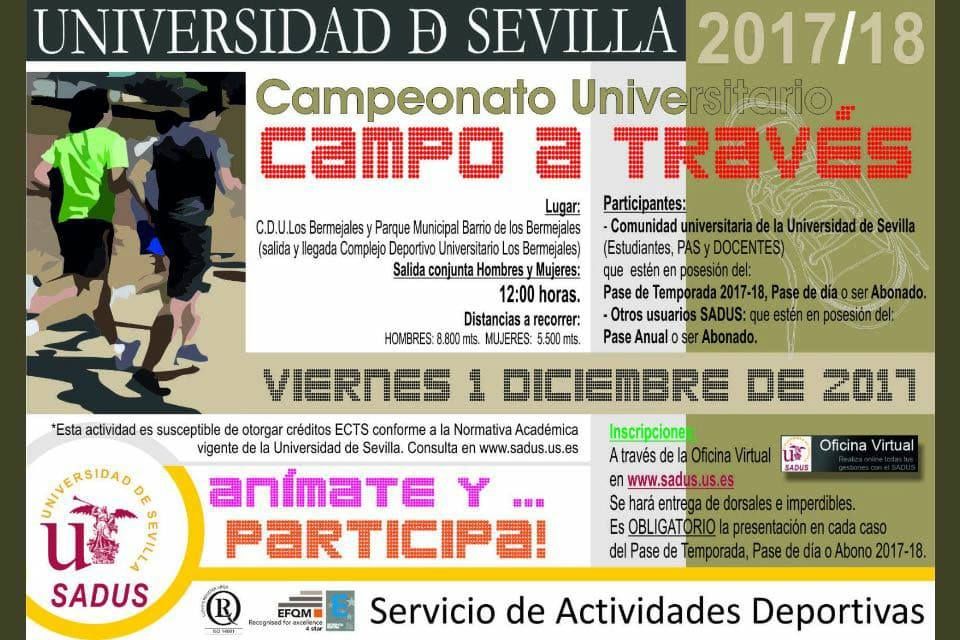 Campeonato Universitario de Campo a Través buff.ly/2mSWMTE #sevilla <a href="/sadusoficial/">SADUS</a> <a href="/unisevilla/">Universidad de Sevilla</a> #running
