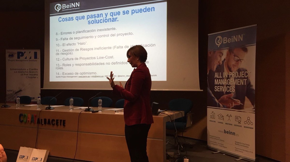 Anabel <a href="/anabeldo/">Anabel Domínguez</a> en plena acción. El branch de Extremadura y Castilla la Mancha del Capítulo de Madrid del PMI <a href="/PMIMadridSpain/">PMI Madrid Spain</a> arrancando en Albacete