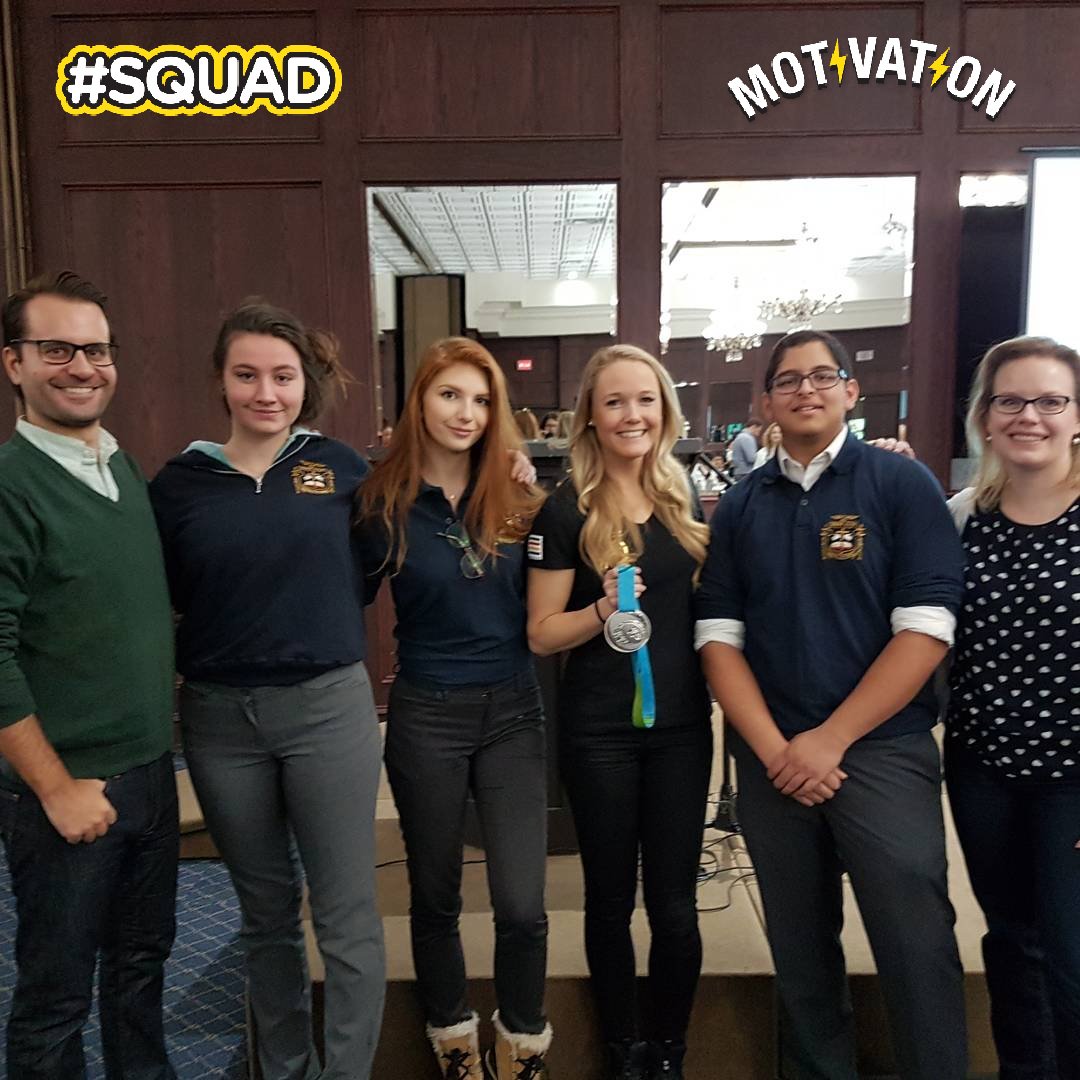 BA_MentalHealth's tweet photo. Great time at TCDSB Safe Schools Symposium! Meeting @SarahWells400mh and @StarWarsCop was so inspirational - lots of great ideas to bring back! @LuanaFanelliVP @PrincipalBA #safeschools #tcdsb #bishopallen #projectlily https://t.co/Y7N1xJ222R