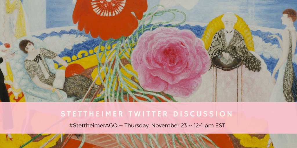 MLC_Research's tweet photo. TODAY AT 12PM EST: Join our #StettheimerAGO Twitter discussion as we discuss &amp; dispel myths surrounding Florine Stettheimer, followed by a multimodal soiree of performance at the @AGOtoronto by Ryerson's CC8992 graduate studies students! https://t.co/I1y4AlyS0Z