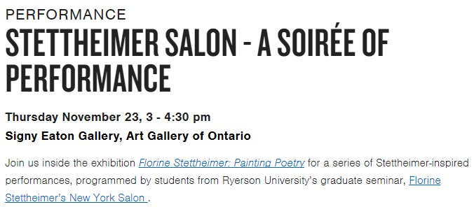 MLC_Research's tweet photo. TODAY AT 12PM EST: Join our #StettheimerAGO Twitter discussion as we discuss &amp; dispel myths surrounding Florine Stettheimer, followed by a multimodal soiree of performance at the @AGOtoronto by Ryerson's CC8992 graduate studies students! https://t.co/I1y4AlyS0Z