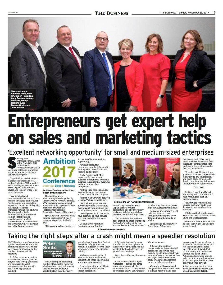 thejulieholmes's tweet photo. What an absolute pleasure it was to work alongside such a great bunch of speakers. #Ambition2017 https://t.co/XcUfl16nrP