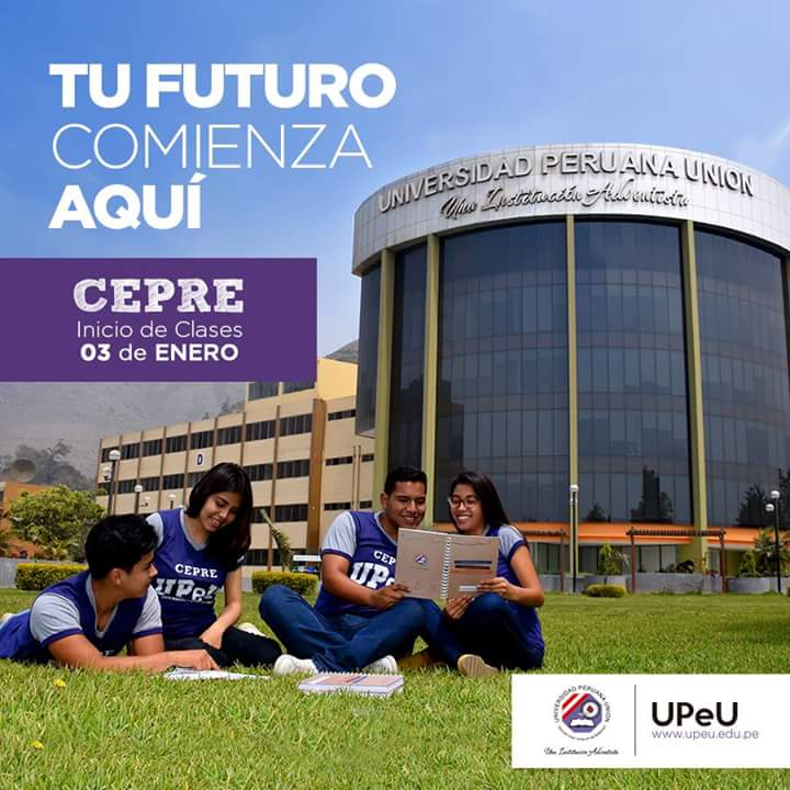 UPeUOficial's tweet photo. ¡Estudia en el #CEPRE  #UPeU!
Matricúlate ahora y asegura tu ingreso. 
Más información: https://t.co/MQ7KV0UNWH
#JuntosLogramosTusSueños https://t.co/4os1jMswPl