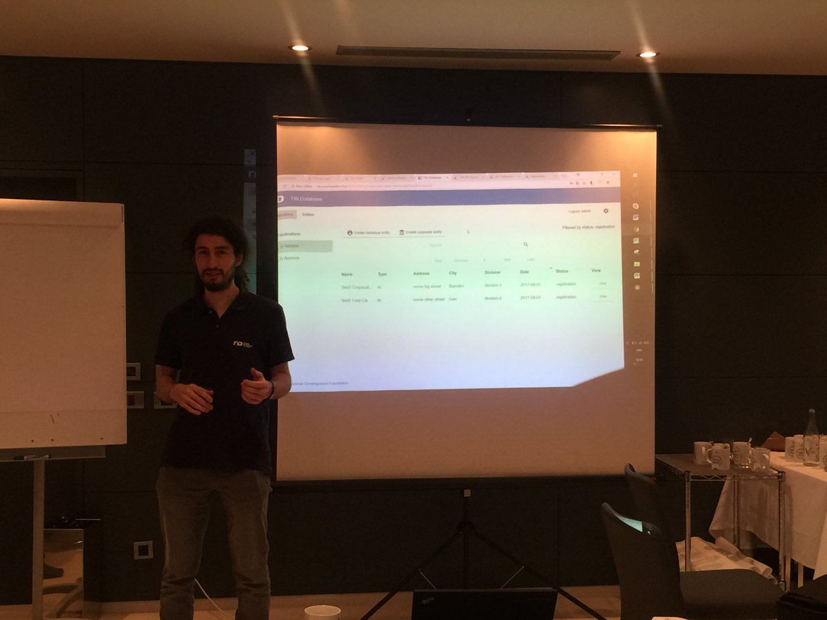 RevenueDev's tweet photo. Rezo our Systems Engineer presents our #TIN Database features. #RDFRetreat #RevenueDev #TaxAdministration #Tax https://t.co/NOWIJwi1MM