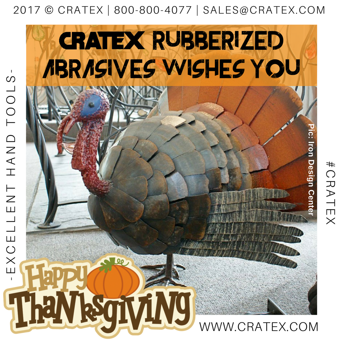 CratexSanDiego's tweet photo. #Cratex wishes you #HappyThanksgiving! 🤗🍗🍷🍽
#cratextools  #ustools #rubberizedabrasives #holiday #thanksgiving #abrasivetools #toollover #metalart #metalcraft #turkey https://t.co/GWuO8ohj60