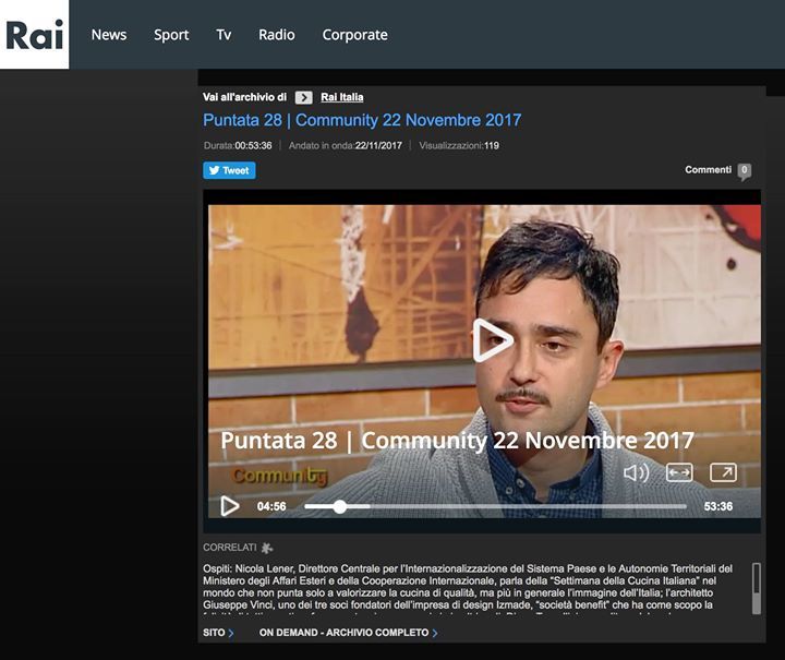 Izmade's tweet photo. Izmade in TV! Alla Rai. #MaVolevamoBrunoVespaConIlPlastico #RaiCommunity Ascolta l'intervista a Beppe Vinci #Izmade https://t.co/iaEAsVnoVR https://t.co/8UWZ8nA4Nq