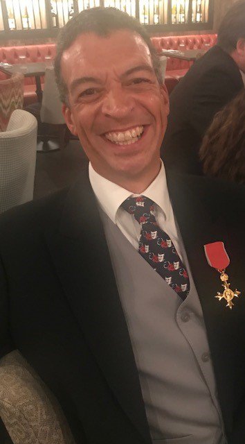 .@Sviceridor after collecting his OBE from Buckingham Palace today