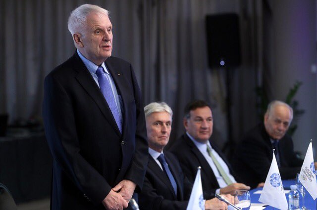 SvenPres's tweet photo. Proud &amp; honoured to sign contract with President Janez Kocijančič of the European Olympic Committees for 30 European Athletics teams to be part of Minsk 2019 European Games. Full details will be announced in early 2018 #History https://t.co/PIpgVSxmlv