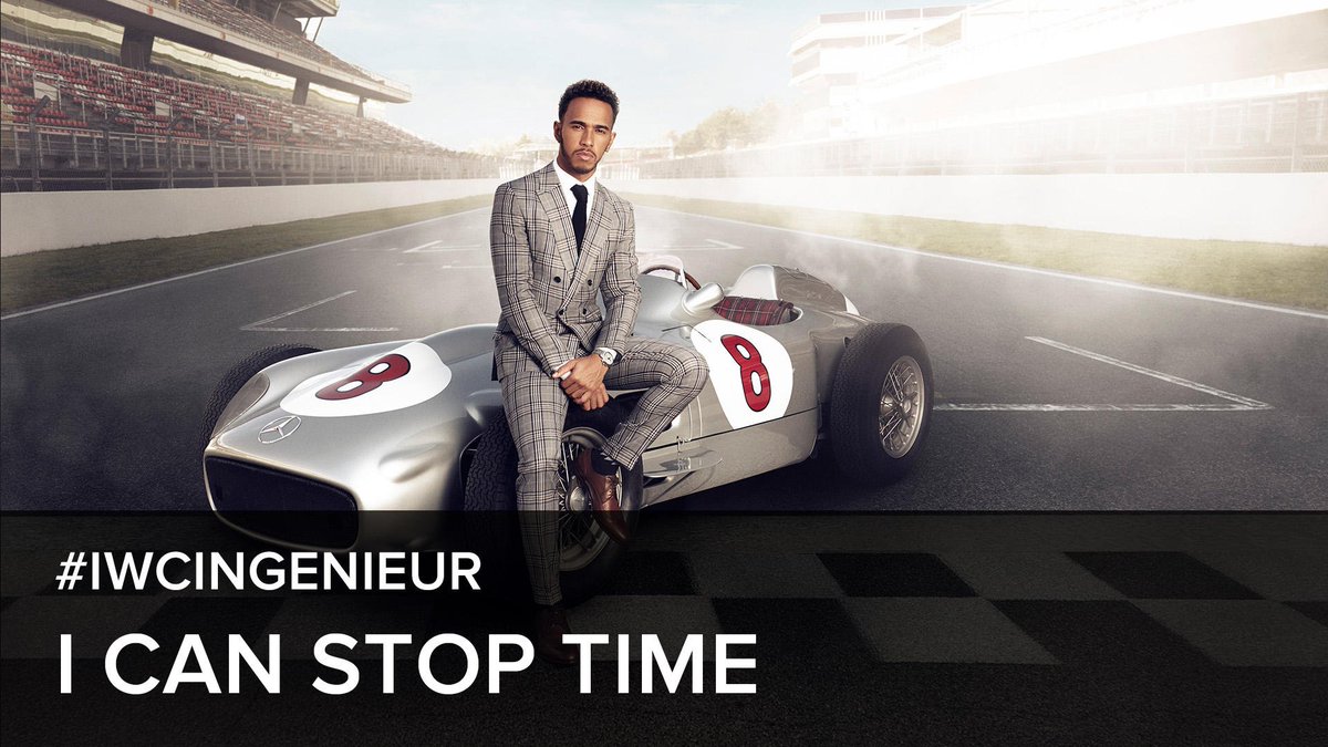 IWC's tweet photo. #F1 World Champion @LewisHamilton is a man in control of his own destiny. In the same vein, the #IWCIngenieur collection was designed for individuals who create their own challenges - and master them. Watch the video: https://t.co/ZhaMmBc0KG #IWCRacing #AbuDhabiGP https://t.co/nlxvwi5MK7