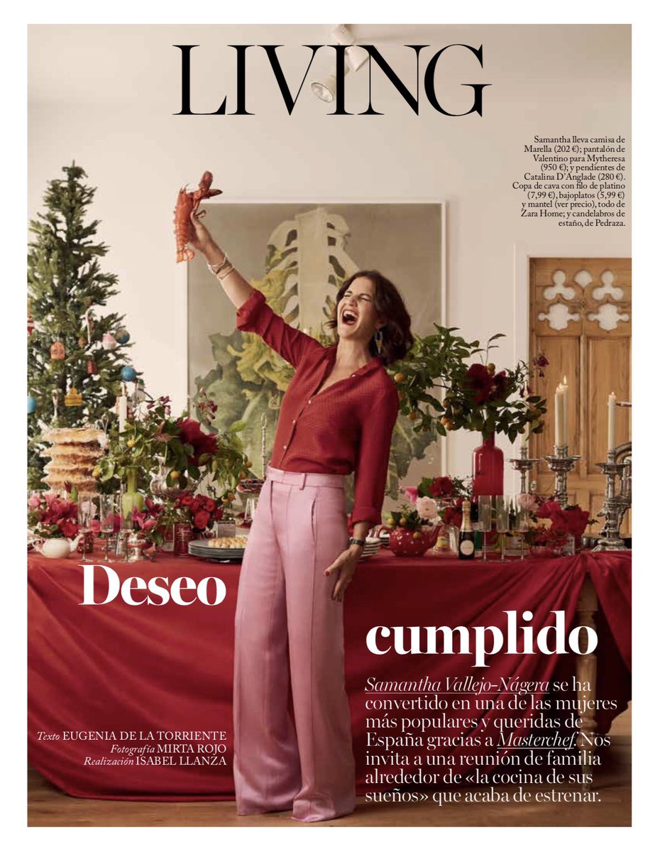 SamySpain's tweet photo. Súper reportaje en @VogueSpain ❤️💞🦀 https://t.co/Sa46NzZPM5