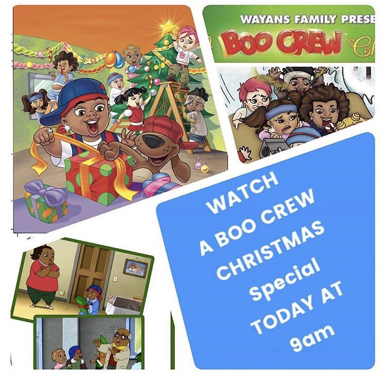 shawn_wayans's tweet photo. Today’s the day.  Happy thanksgiving. You can watch “A Boo Crew Christmas Special” @ 9am pst
#Youtube channel #Theboocrewtv 
Don’t forget to subscribe. https://t.co/SqrzVlPoHe