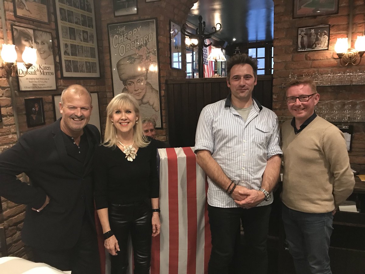 JosephineSSM's tweet photo. Thanksgiving lunch @JoeAllenWC2 (of course!) with legendary director @RobertMcWhir and production manager Guy Ongley in preparation for @MousetrapTP Gala 18/3/18. #londonrestaurants #HappyThanksgiving2017 #theatre https://t.co/XwofAnwF3w