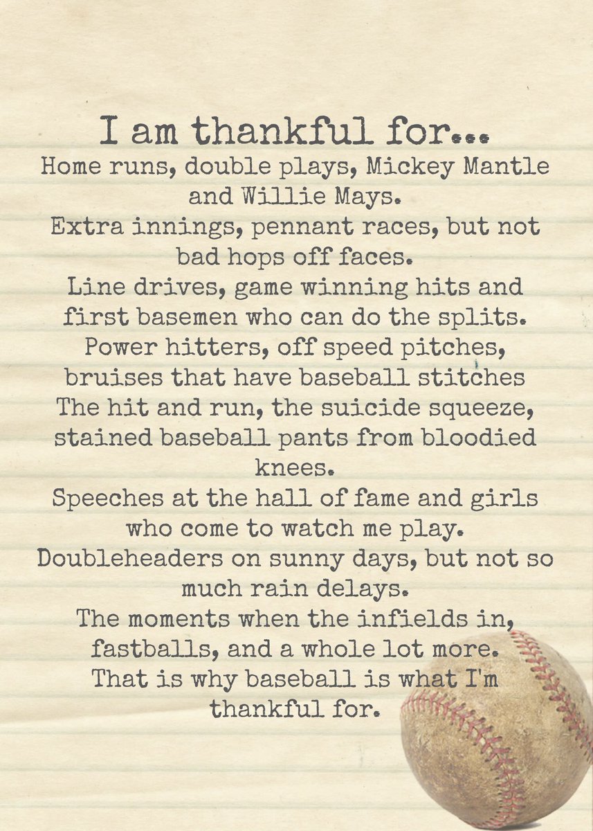 BaseballBros's tweet photo. I’m thankful for this beautiful game https://t.co/aevfce2lqK