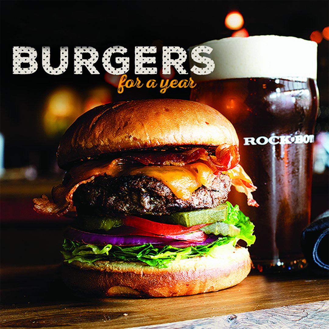 Fuel up for #blackfriday with $50 burgers for a year. Limited supplies- so run, don't walk. #craveable #burgersforayear #rockbottom #tanktotable