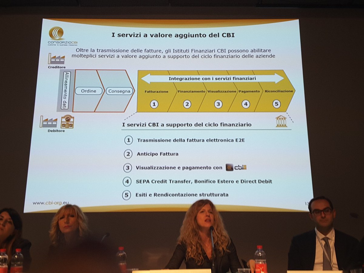 marinaschicchi's tweet photo. Il @consorziocbi ha già sviluppato servizi bancari a supporto delle aziende nella #financialvaluechain #digitaluzzazione #payvolution #Salonepagamenti2017 https://t.co/fQuKNjMTd9